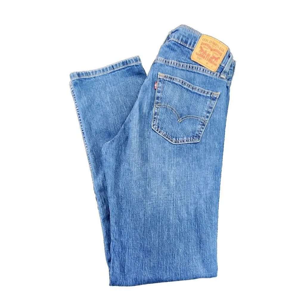 Levi's‎ 559 Relaxed Straight Blue Mens 34x36 Medium Wash Denim Jeans